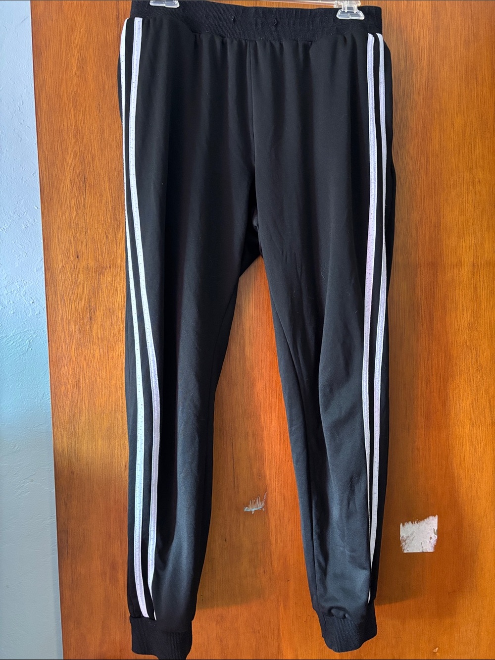 Daisy Fuentes Black Track Pants — Pull-On Joggers